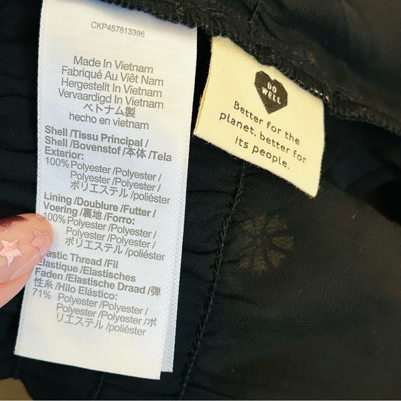 NEW MADEWELL (Re)sourced Georgette Square-Neck Smock-Waist Top long sleeve - Picture 9 of 9